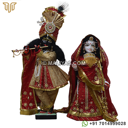 Masterpiece of Iskcon Radha Krishna Marble Moorti
