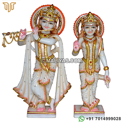 Radha Krishna Stone Murti