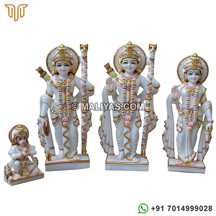 Shri Ram Darbar Statue from Makrana Marble
