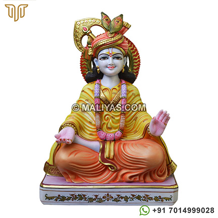 Sitting Krishna statue