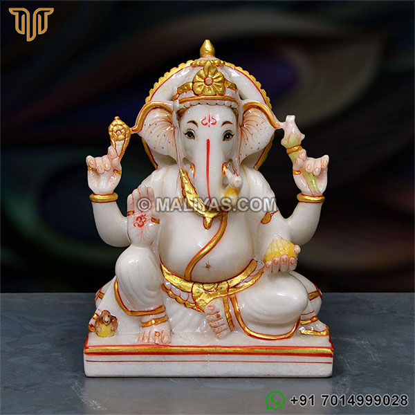 Small Marble Ganesh Murti