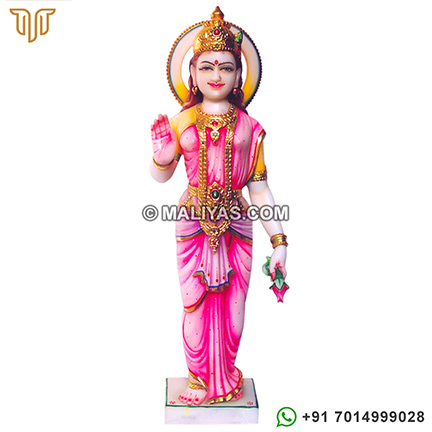 Standing laxmi ji Hindu marble Statues