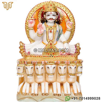 Surya bhagavan Marble Murti Buy Online