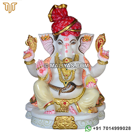 Turban Pagdi Ganesha Murti