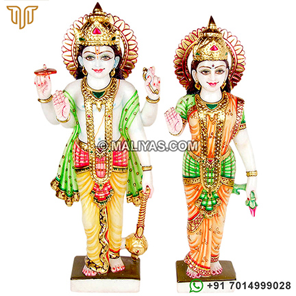 Vishnu Laxmi Murti from makrana marble