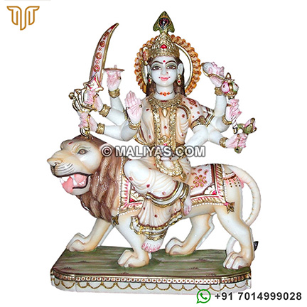 White Makrana Marble Maa Amba ji