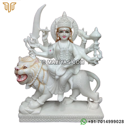 White Makrana Marble Maa Amba ji