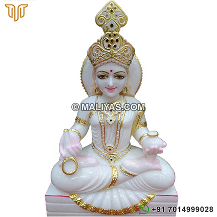 White Marble Annapurna Sculpture