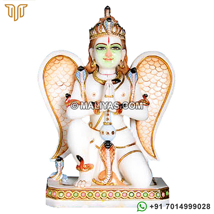 White Marble Garuda Statue
