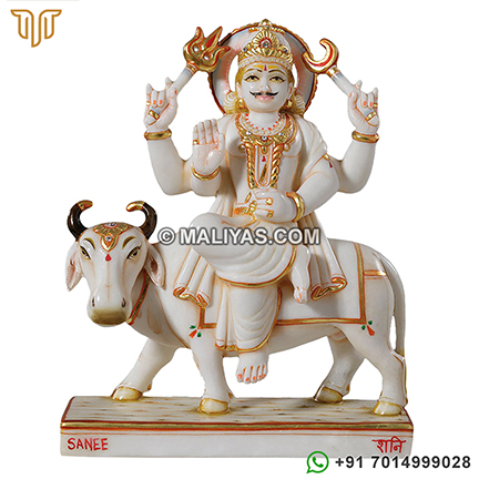 White Marble Shanidev Deities