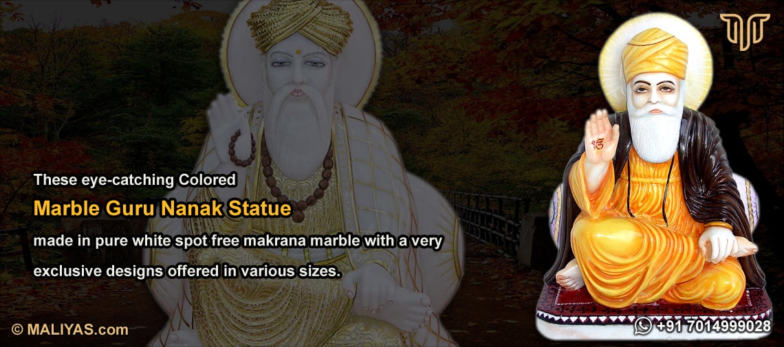 Marble Guru Nanak Statue