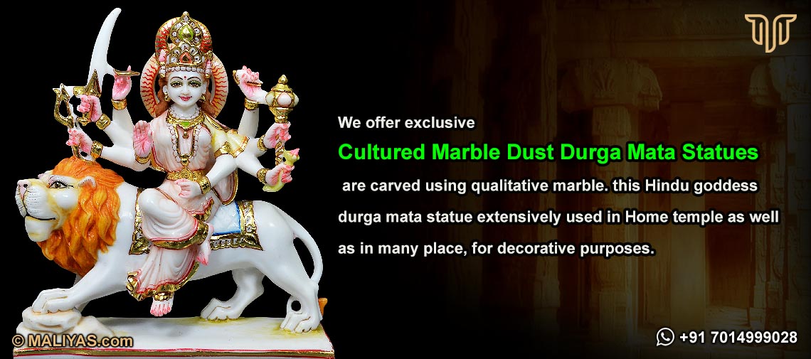 Marble Dust Durga Mata Statue