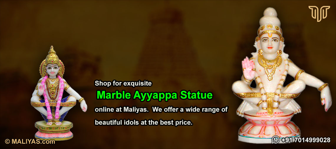 Marble Ayyappa Statue