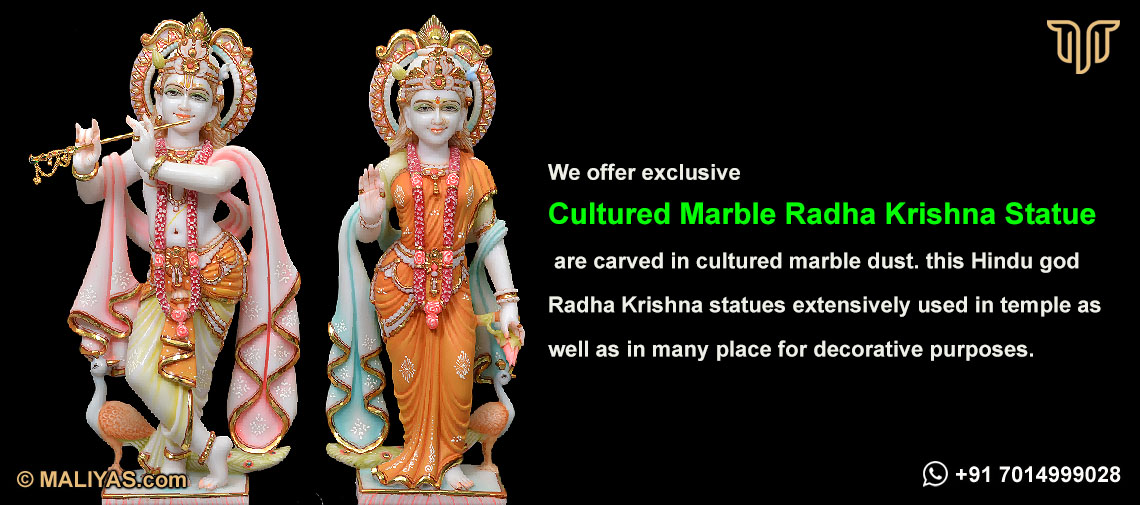 Marble Dust Radha krishna Statue